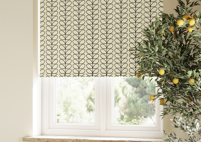 Orla Kiely Linear Stem, Black - Roller Blind - Image 5